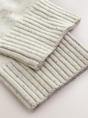 Ecru Neppy Long Sleeve VNeck Relaxed Jumper - Image 9 of 9