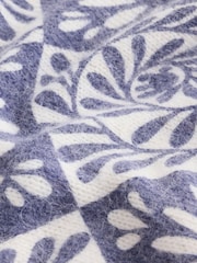 Purple Floral National Trust X Next Long Sleeve Crew Neck Knitted Jumper With Wool - Image 9 of 9