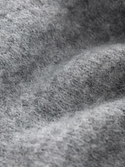 Grey Marl Long Sleeve Crew Neck Knitted Jumper With Wool - Image 7 of 7