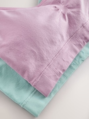 Pink/Purple Seam Free Crop Tops 2 Pack (7-16yrs) - Image 5 of 6