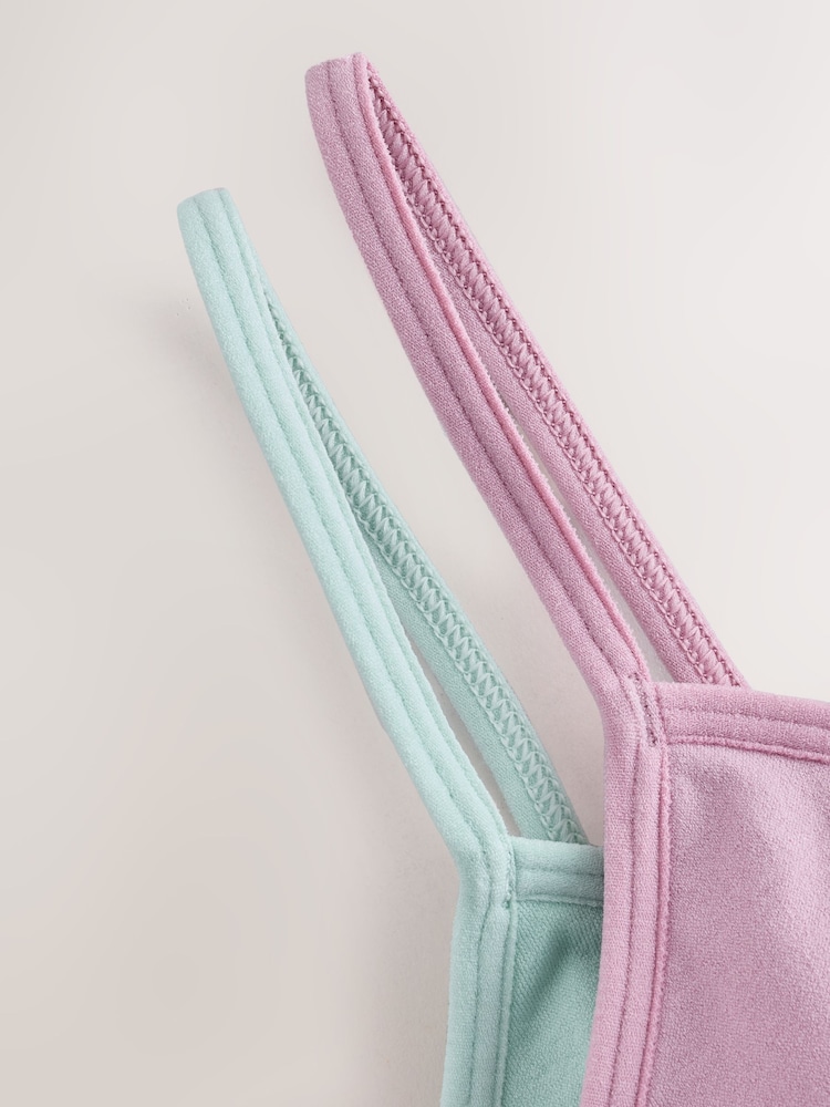Pink/Purple Seam Free Crop Tops 2 Pack (7-16yrs) - Image 6 of 6 Pink/Purple Seam Free Crop Tops 2 Pack (7-16yrs) - Image 6 of 6