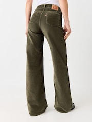 Levi's® Green 318™ Shaping Wide Leg Trousers - Image 4 of 7