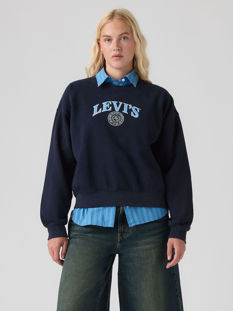 Levi's® Blue Boxy Crewneck Sweatshirt - Image 1 of 3