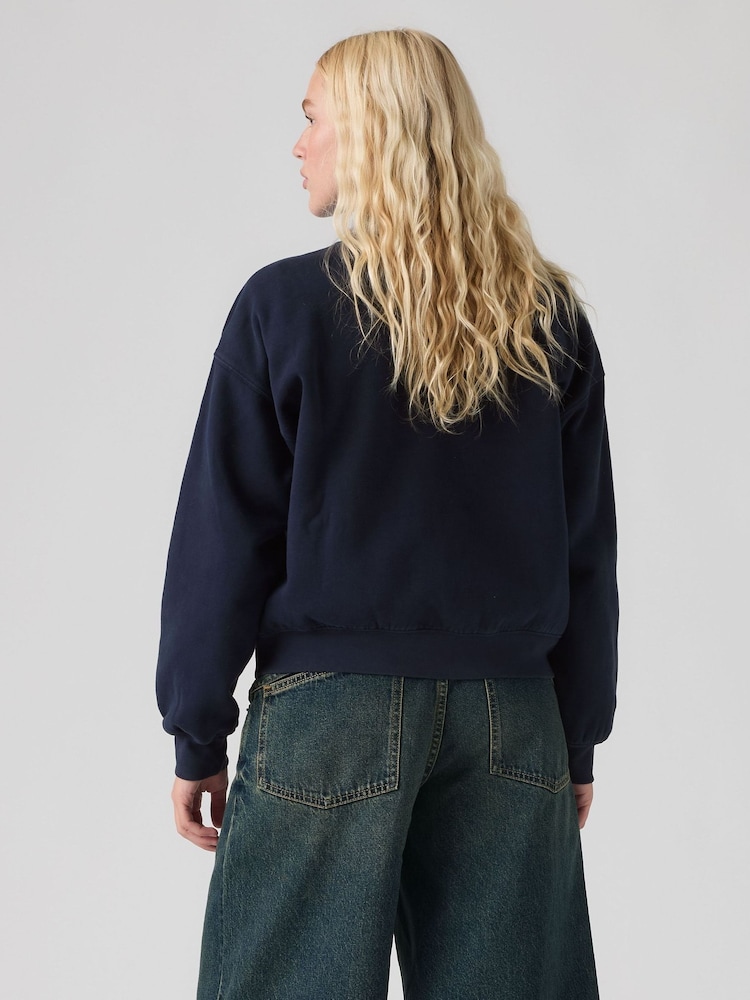 Levi's® Blue Boxy Crewneck Sweatshirt - Image 2 of 3