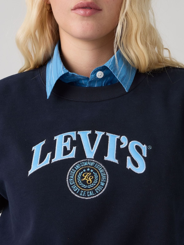 Levi's® Blue Boxy Crewneck Sweatshirt - Image 3 of 3