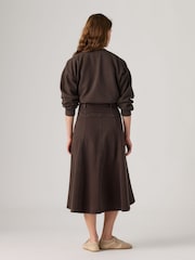 Levi's® Dark  Brown Iconic Western Long Maxi Skirt - Image 2 of 6