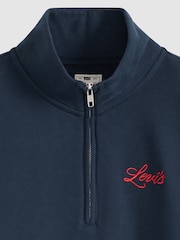 Modrá - ® Volná mikina Levi's s grafikou a 1/4 zipem - Obrázek 5 z 5