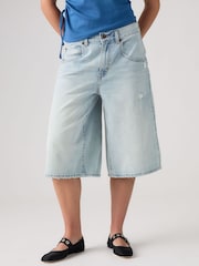Levi's® Blue Baggy Jort Shorts - Image 1 of 4