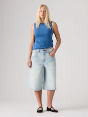 Levi's® Blue Baggy Jort Shorts - Image 2 of 4