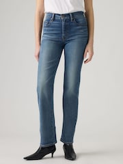 Levi's® Mid Blue Denim 723™ High Rise Straight Jeans - Image 1 of 6