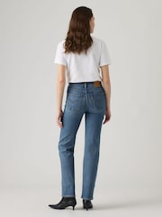 Levi's® Mid Blue Denim 723™ High Rise Straight Jeans - Image 2 of 6