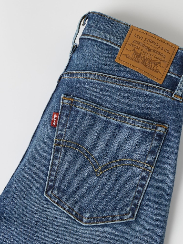 Levi's® Mid Blue Denim 723™ High Rise Straight Jeans - Image 6 of 6 Levi's® Mid Blue Denim 723™ High Rise Straight Jeans - Image 6 of 6