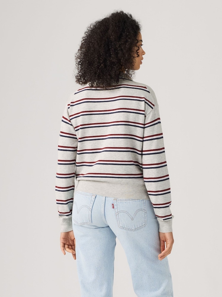 Levi's® Grey Soft Long Sleeve Polo Shirt - Image 2 of 5