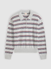 Levi's® Grey Soft Long Sleeve Polo Shirt - Image 4 of 5