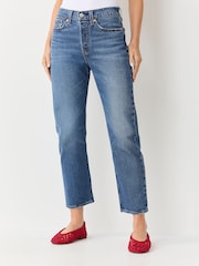 Levi's Blue Wedgie High Waisted Straight Jeans - Image 2 of 4