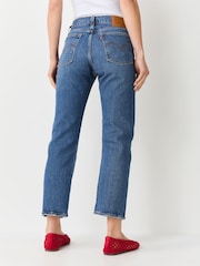 Levi's Blue Wedgie High Waisted Straight Jeans - Image 3 of 4