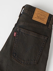 Levi's® Khaki Green Ribcage Slim Jeans - Image 6 of 6