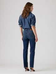 Levi's® Blue Ribcage Slim Straight Jeans - Image 3 of 4