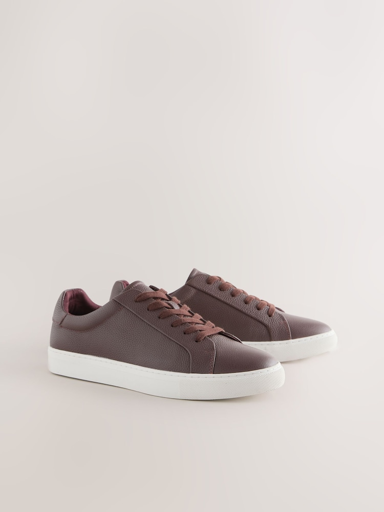 Burgundy Red Smart Casual Longline Trainers - Image 1 of 5