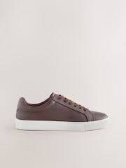 Burgundy Red Smart Casual Longline Trainers - Image 2 of 5