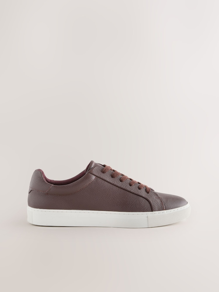 Burgundy Red Smart Casual Longline Trainers - Image 2 of 5