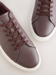 Burgundy Red Smart Casual Longline Trainers - Image 3 of 5