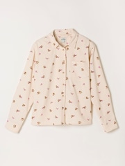 FatFace Beck Ivory Acorn Cord Petite Shirt - Image 7 of 7