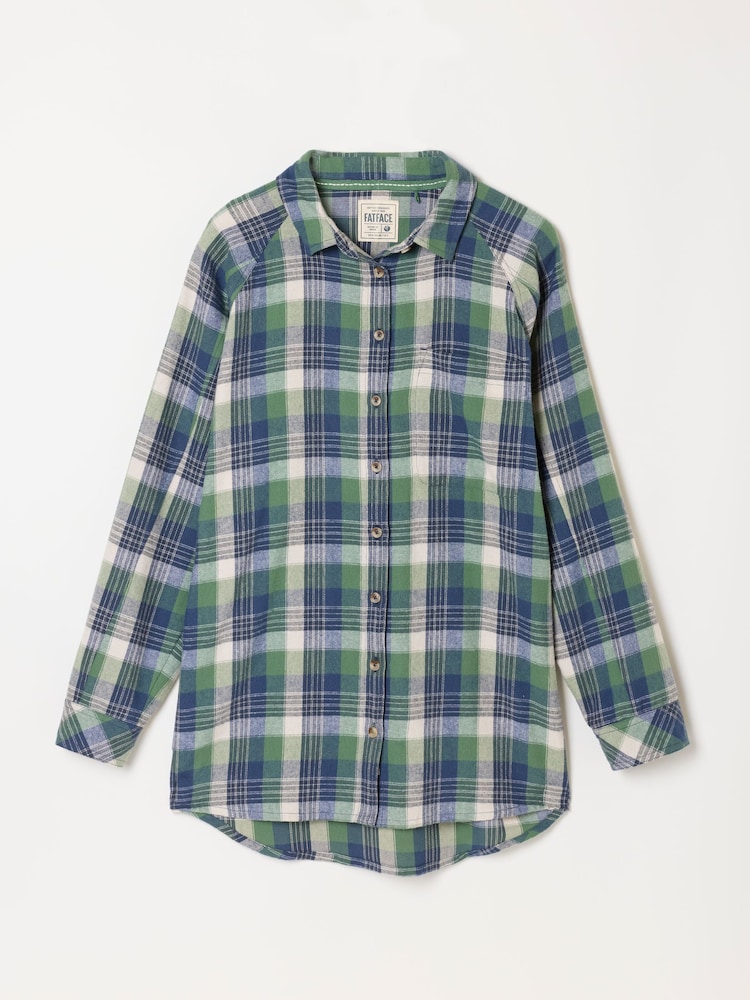 Vert - Chemise à carreaux FatFace - Image 7 sur 7