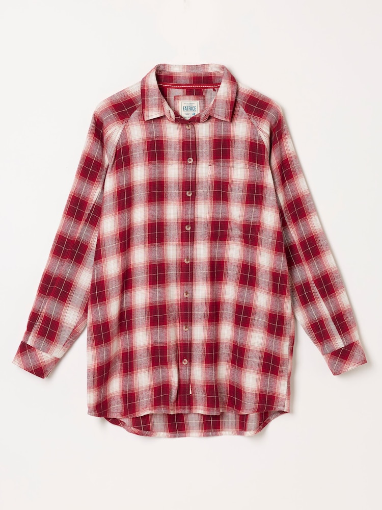 Rouge - Chemise à carreaux FatFace - Image 7 sur 7