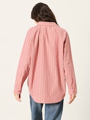 FatFace Bessie Pink Petite Stripe Shirt - Image 2 of 5