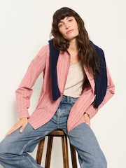 FatFace Bessie Pink Petite Stripe Shirt - Image 3 of 5