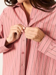 FatFace Bessie Pink Petite Stripe Shirt - Image 4 of 5