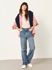 FatFace Bessie Pink Petite Stripe Shirt - Image 5 of 5