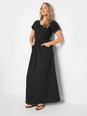 Long Tall Sally Black 100% Cotton Maxi T-Shirt Dress - Image 2 of 6