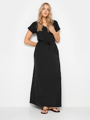 Long Tall Sally Black 100% Cotton Maxi T-Shirt Dress - Image 3 of 6