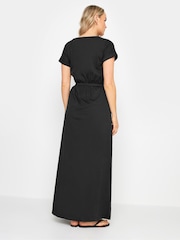 Long Tall Sally Black 100% Cotton Maxi T-Shirt Dress - Image 4 of 6