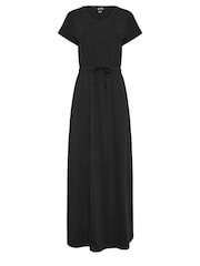 Long Tall Sally Black 100% Cotton Maxi T-Shirt Dress - Image 6 of 6
