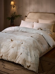 Christmas Brushed Cotton Duvet Cover and Pillowcase Set - 圖片 1，共 6