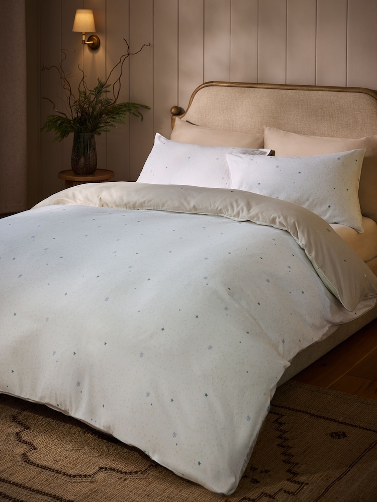 Christmas Brushed Cotton Duvet Cover and Pillowcase Set - 圖片 2，共 6