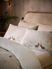 Christmas Brushed Cotton Duvet Cover and Pillowcase Set - 圖片 3，共 6