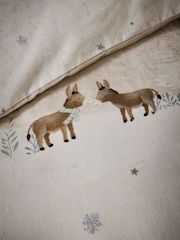 Christmas Brushed Cotton Duvet Cover and Pillowcase Set - 圖片 4，共 6