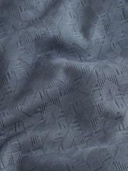 Grey Slate Zip Neck N. Premium Smart Jaquard Polo Shirt - Image 8 of 8