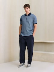 Géo bleu - Polo à motif - Image 3 sur 4