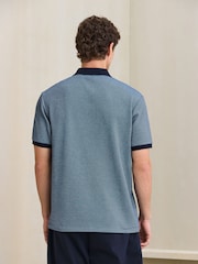 Géo bleu - Polo à motif - Image 4 sur 4