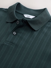 Green Regular Fit Smart Jaquard Polo Shirt - Image 6 of 7