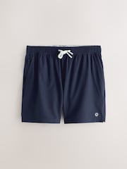 Navy Blue Motion-Flex Swim Shorts with Trunk Lining - Image 1 of 4