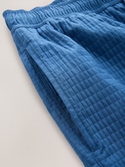 Blue Waffle Textured Penant Swim Shorts - Image 4 of 4