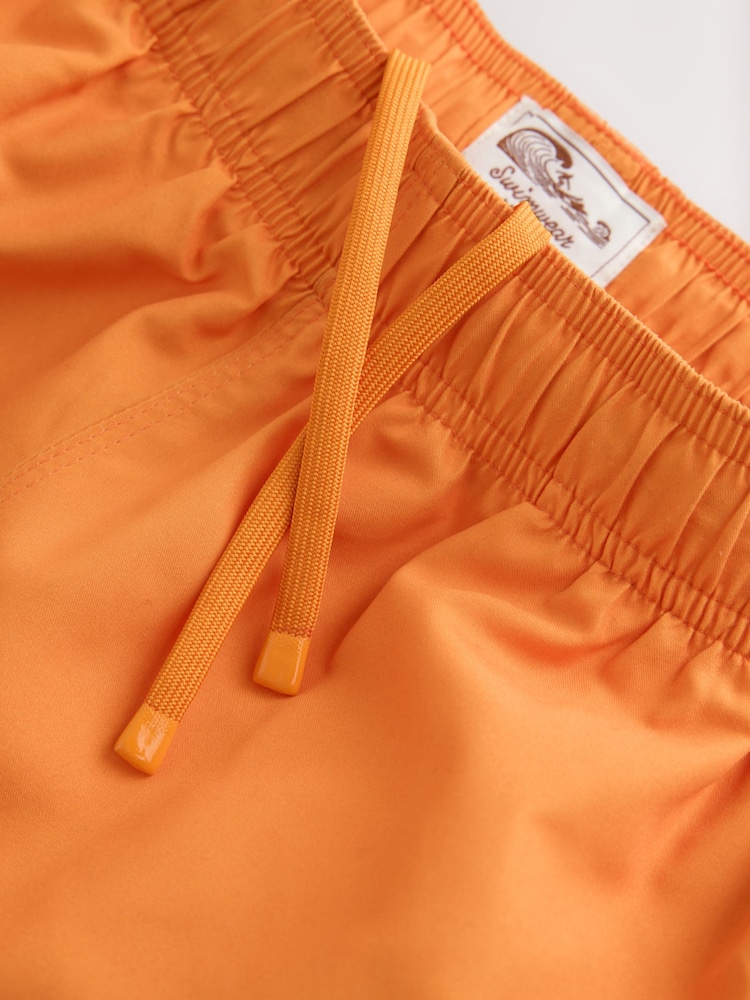 Orange Palm Logo Quick Dry 4 Inch Swim Shorts - Image 4 of 4