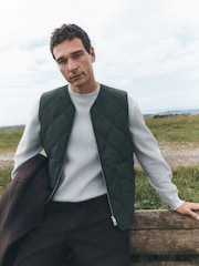 Green Onion Quilted Gilet - Image 10 of 11