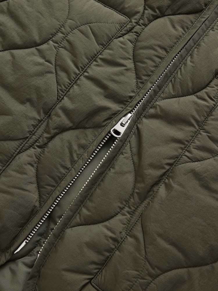 Green Onion Quilted Gilet - Image 8 of 8